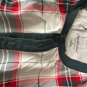 Hearth & Hand Magnolia Holiday Plaid Onesie Adult Pajamas Size Medium